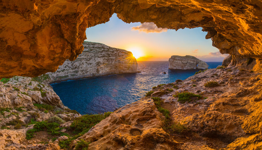 Malte - Fungus Rock, Île de Gozo