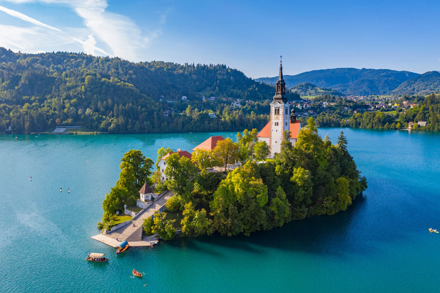 Île de Bled, Slovénie
