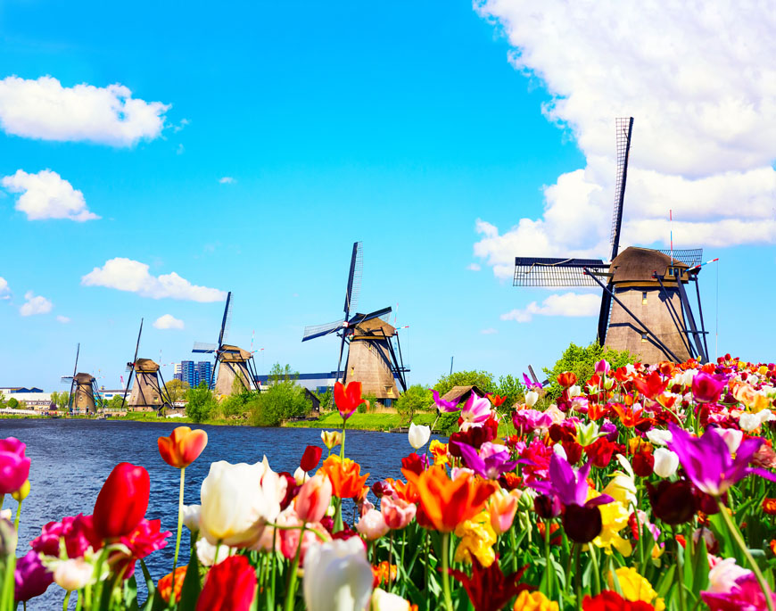 Moulins à vent de Kinderdijk © Shutterstock
